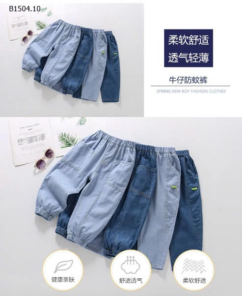 QUẦN DENIM CẠP CHUN CHO BÉ - sỉ 130k