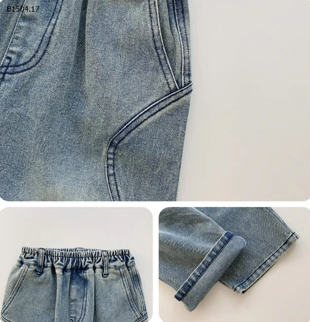 QUẦN JEAN TÚI CHO BÉ  -sỉ 190k