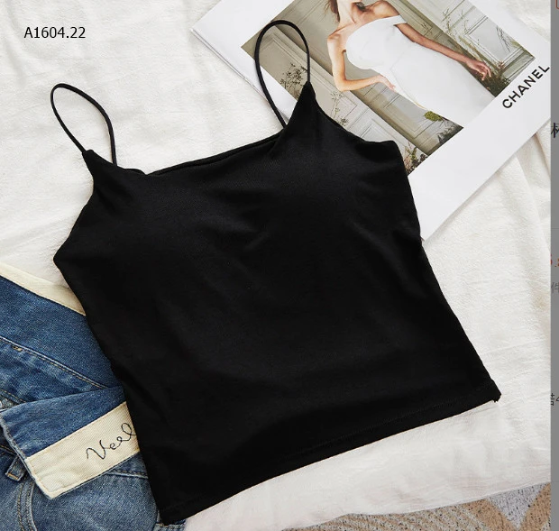 ÁO 2 DÂY HỞ LƯNG KÈM BRA CHO NỮ - sỉ 80k