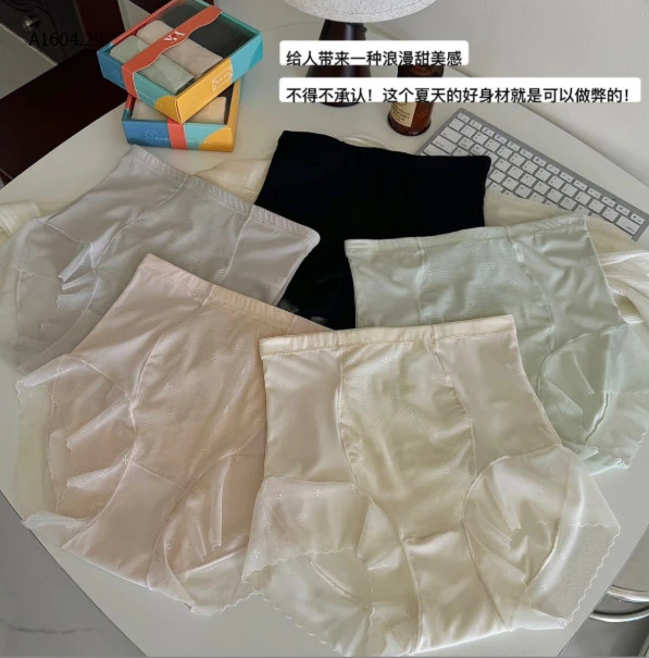   SÉT 3 CHIP LỤA GEN BỤNG VIỀN REN-Sỉ 118k/ 1 sét 3 chiếc