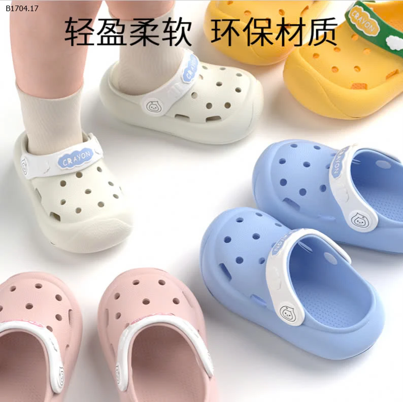 DÉP CROCS CHO BÉ IU -Sỉ 76k