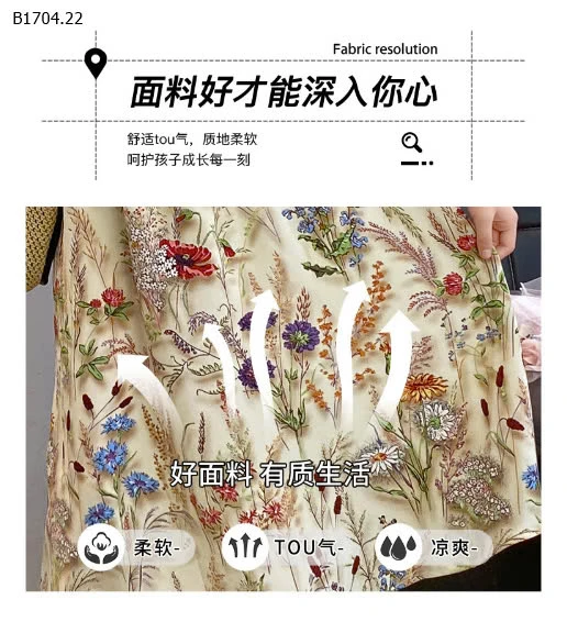 VÁY HAI DÂY HỌA TIẾT BG-Sỉ 138k