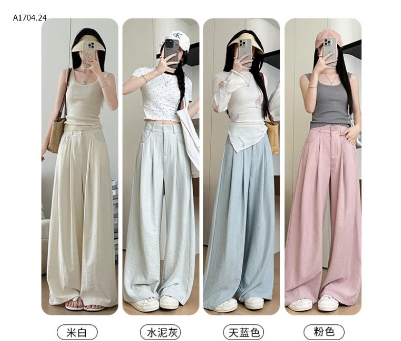 QUẦN SUÔNG TENCEL CẠP CÚC- sỉ 148k