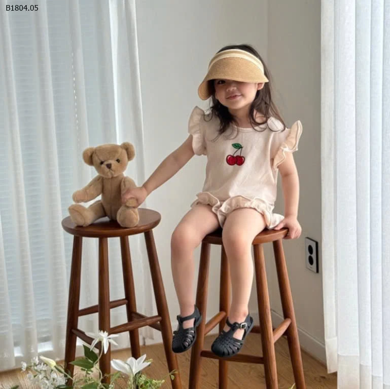  BỘ CHERRY VIỀN BÈO CCHO BÉ GÁI -Sỉ 137k/ 1 bộ