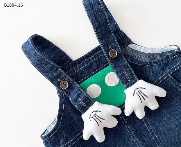 SET ÁO PHÔNG MIX YẾM DENIM BT- sỉ 160k