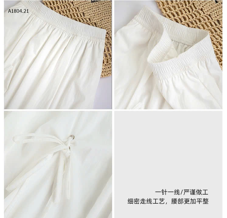 CHÂN VÁY MIDI XẾP LY  - sỉ 122k