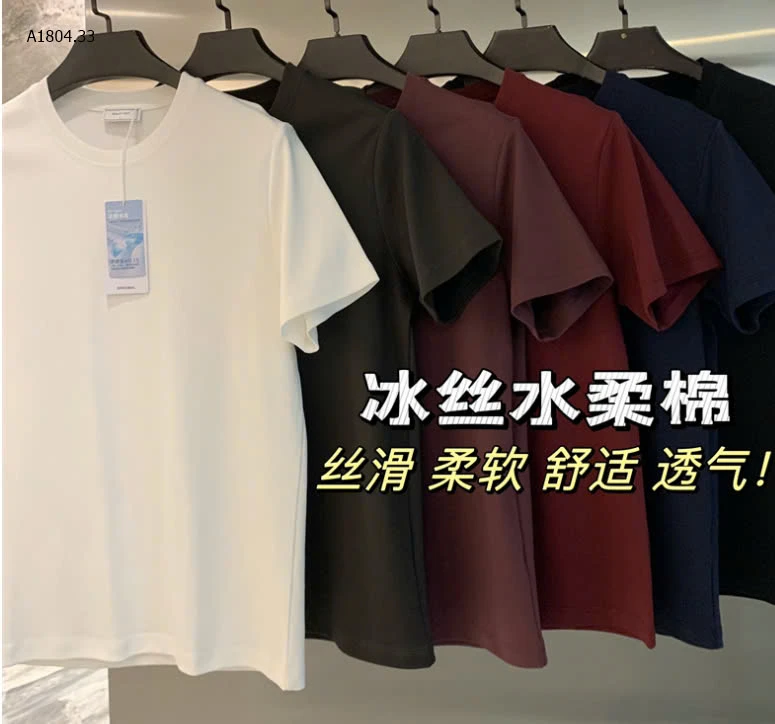 ÁO PHÔNG TRƠN CỔ TRÒN NAM  - sỉ 176k