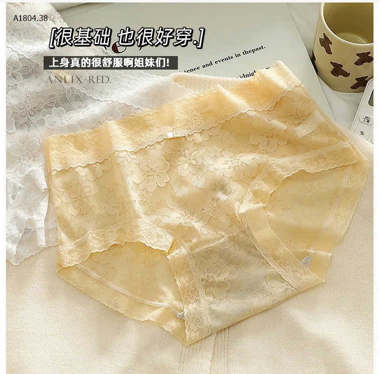 SET 10 QUẦN CHIP REN HOA TRÀ - Sỉ 124k/ 1 sét 10 chiếc mix màu