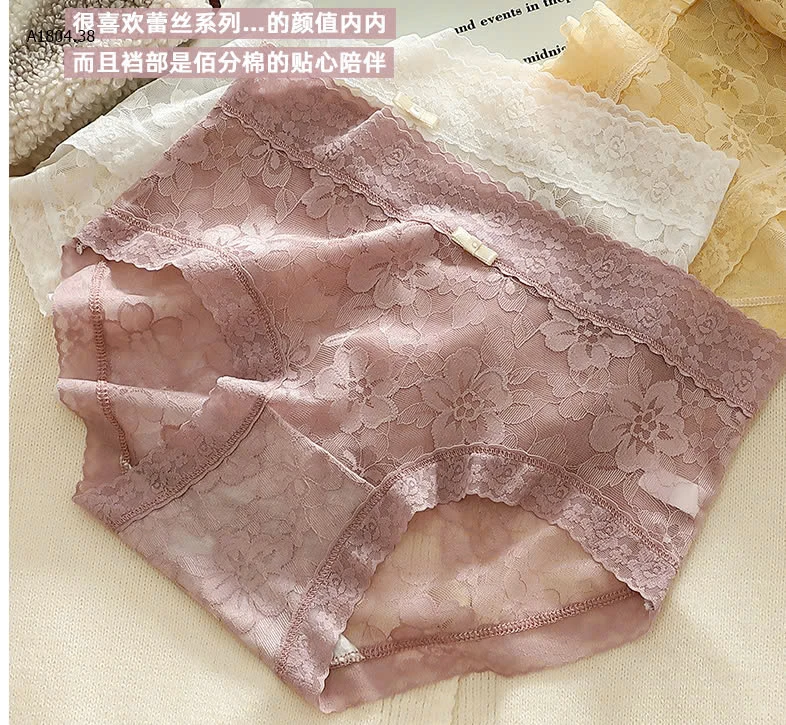 SET 10 QUẦN CHIP REN HOA TRÀ - Sỉ 124k/ 1 sét 10 chiếc mix màu