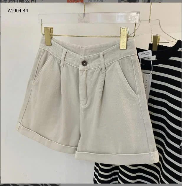 QUẦN SOOC JEAN GẤP GẤU NỮ- sỉ  170k