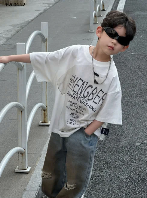 ÁO PHÔNG CHỮ CHO BT -sỉ Sz 100-140 : 123k           Sz 150-160 : 134k