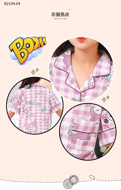 BỘ PIZAMA BÉ GÁI-sỉ 112k