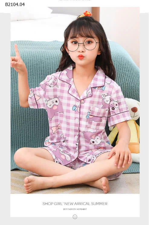 BỘ PIZAMA BÉ GÁI-sỉ 112k