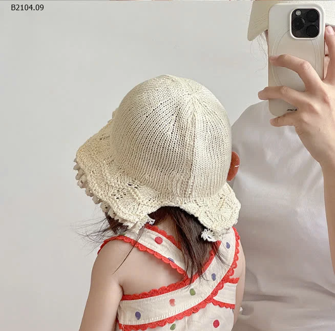 MŨ VÀNH RỘNG PHỐI REN CHO BÉ-sỉ 94k