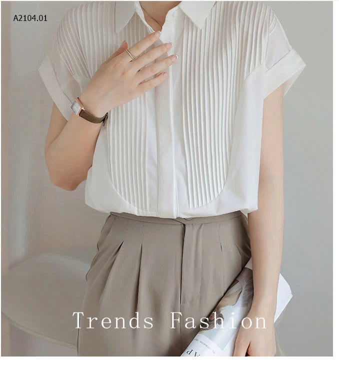 ÁO SƠ MI TRẮNG CỔ ĐỨC-sỉ 205k