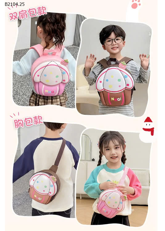 BALO, TÚI ĐEO CHÉO CHO BÉ-sỉ Balo : 126k            Túi ngực : 94k 