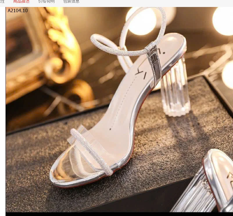 Guốc cao quai trong đính đásỉ 119k