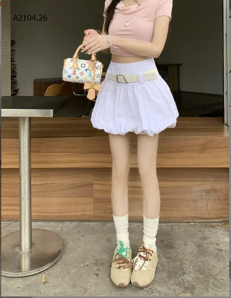 CHÂN VÁY NGẮN KÈM ĐAI HÃNG MOJITO -sỉ 206k