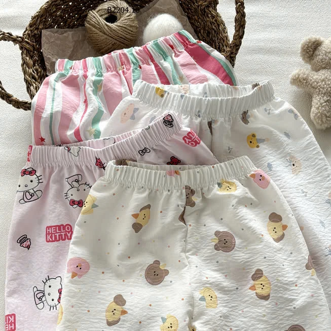 QUẦN HỌA TIẾT MẶC HÈ CHO BÉ-sỉ 62k