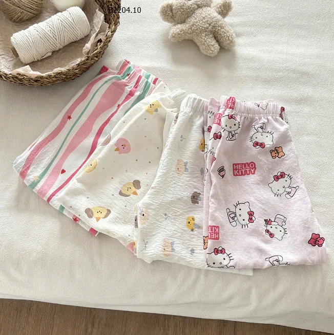 QUẦN HỌA TIẾT MẶC HÈ CHO BÉ-sỉ 62k