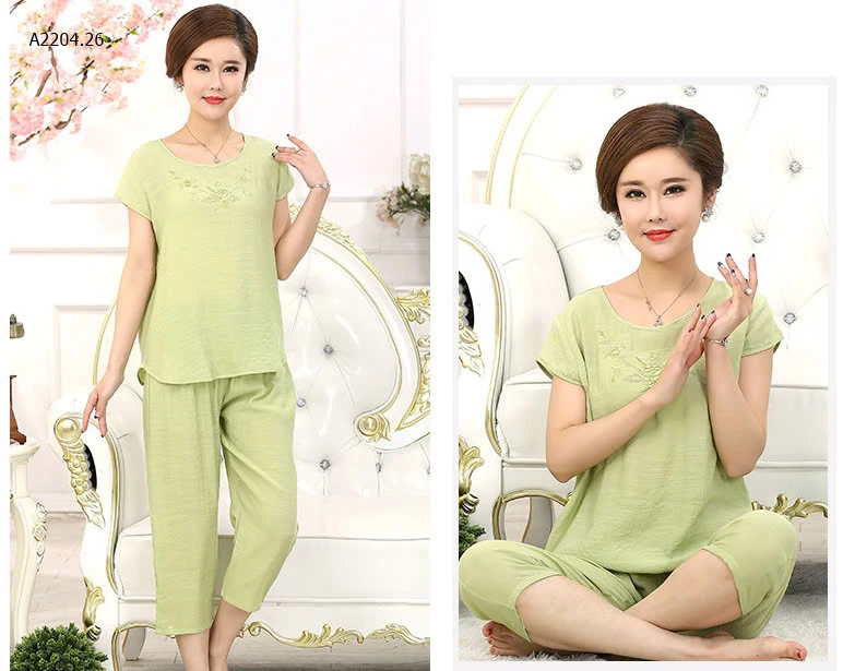 BỘ ĐŨI TRƠN HÌNH HOA CHO MẸ-sỉ 95k