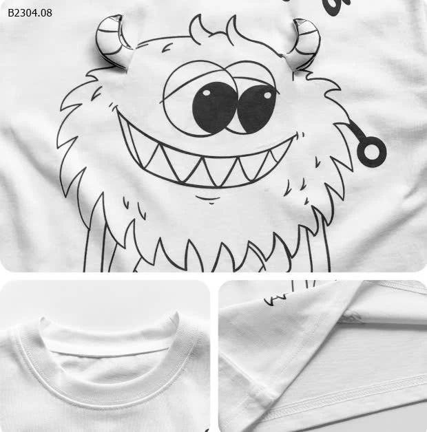 ÁO PHÔNG AOAOKID  IN HÌNH MONSTER -sỉ 145k