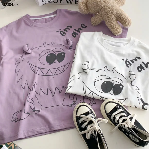 ÁO PHÔNG AOAOKID  IN HÌNH MONSTER -sỉ 145k