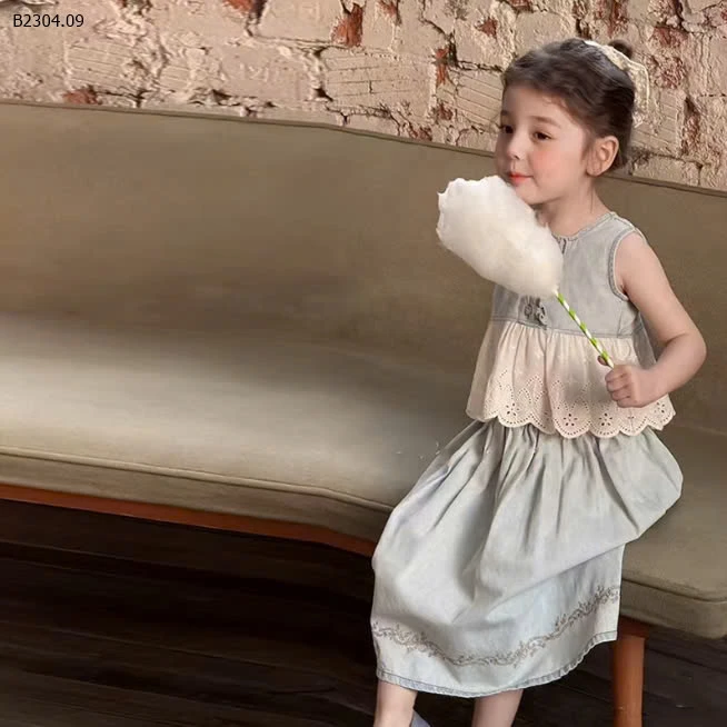 SÉT VÁY JEANS PHỐI REN-sỉ 240k