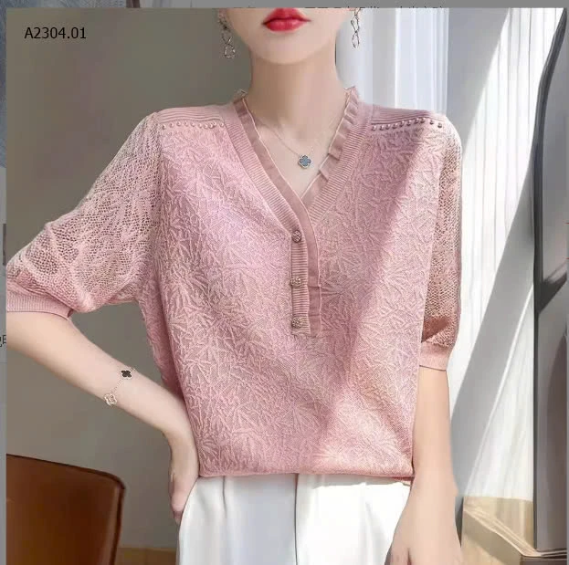 ÁO TAY LỠ CỔ VIỀN BÈO CHO NỮ -sỉ 128k