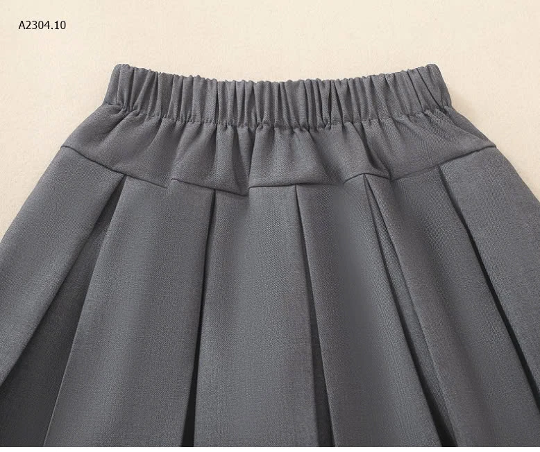 CHÂN VÁY XẾP LY PHỐI NƠ CHO BG -sỉ 125k