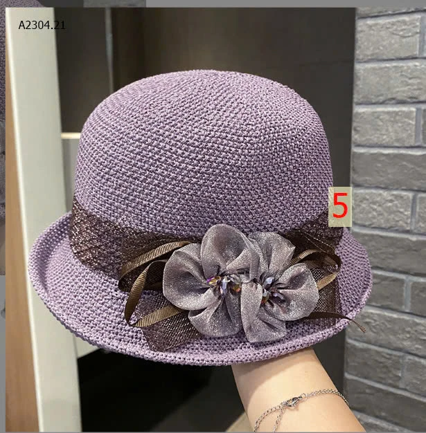 MŨ VÀNH TRÒN ĐÍNH HOA CHO NỮ -sỉ 72k