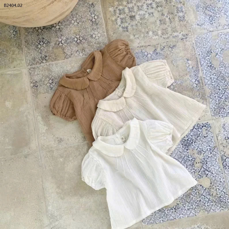 ÁO SƠ MI CỔ SEN SIZE NHÍ -sỉ 117k