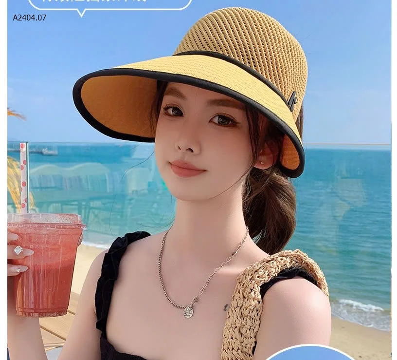 MŨ NẮNG NỬA ĐẦU VÀNH RỘNG-sỉ 48k