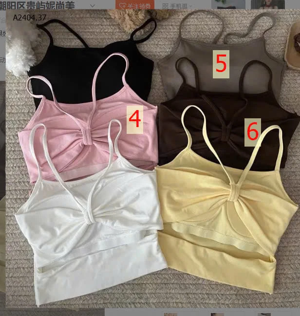 ÁO NƠ HỞ LƯNG KÈM BRA K CẦN MẶC ÁO NGỰC-sỉ 52k