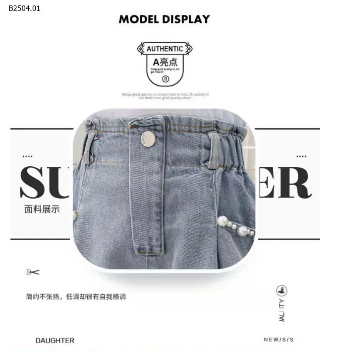 QUẦN SOOC JEAN BÉ GÁI-sỉ 75k