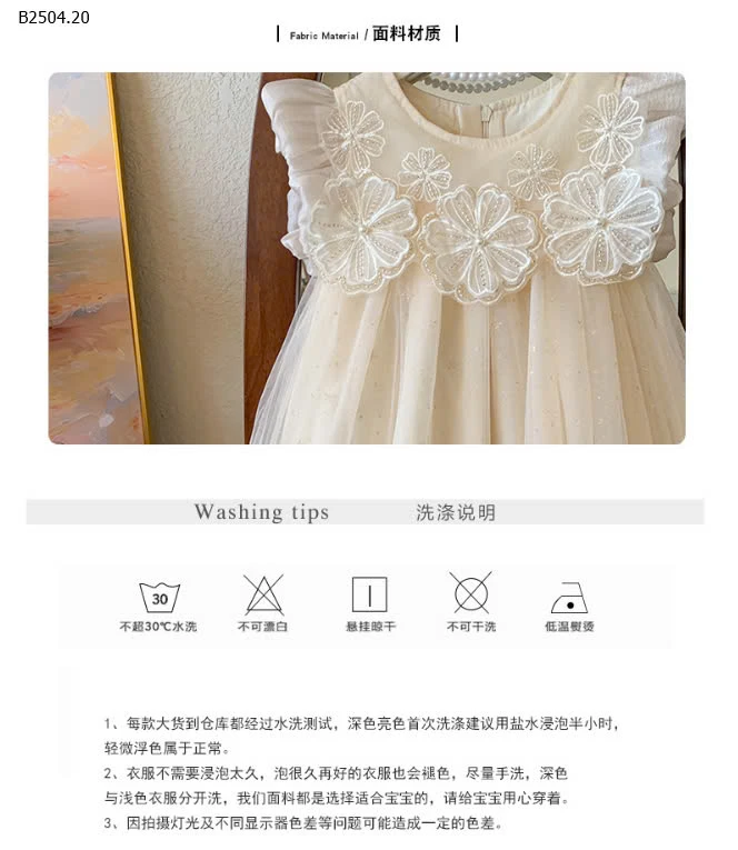 VÁY VOAN CÔNG CHÚA SÁT NÁCH-sỉ 266k