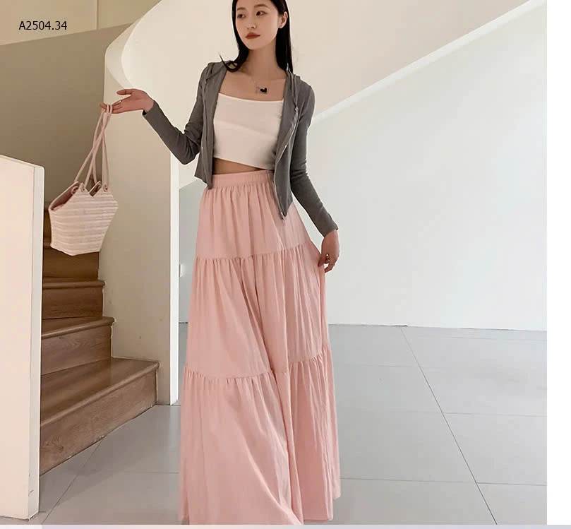 CHÂN VÁY LƯNG CHUN CHO NỮ -sỉ 98k