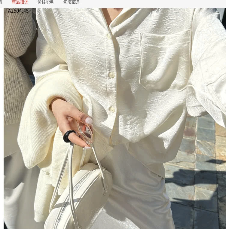 Áo sơ mi lụa-sỉ 280k