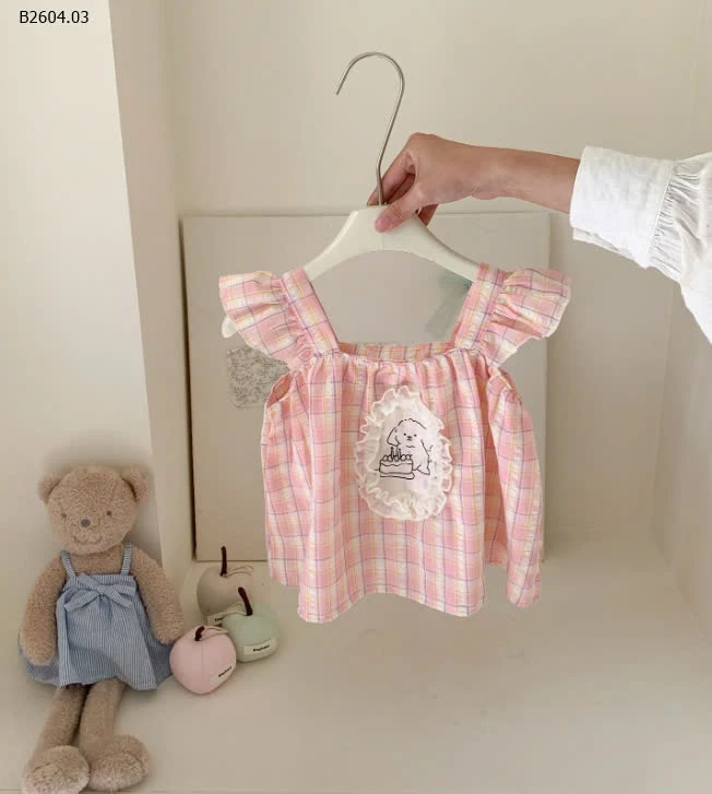 SÉT ÁO CARO HỒNG QUẦN SUÔNG-sỉ 228k