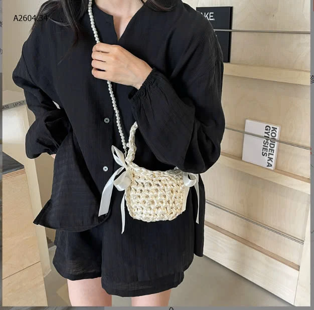 TÚI ĐEO CHÉO NƠ DỆT RỖNG-sỉ 109k