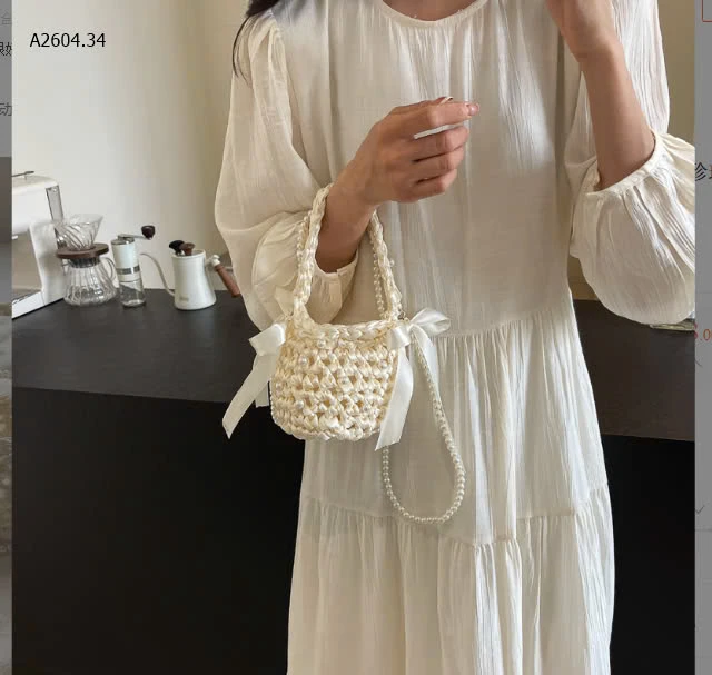 TÚI ĐEO CHÉO NƠ DỆT RỖNG-sỉ 109k