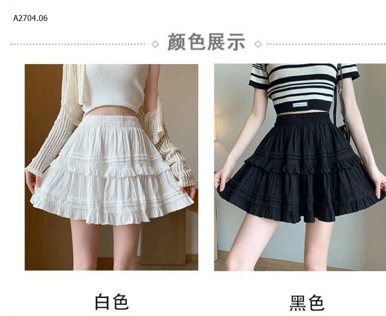 CHÂN VÁY BÈO TẦNG-sỉ 113k