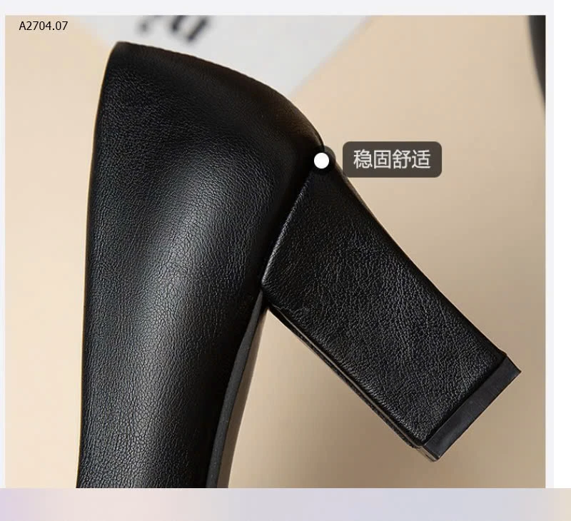 GIÀY CÔNG SỞ GÓT VUÔNG NỮ -sỉ 120k