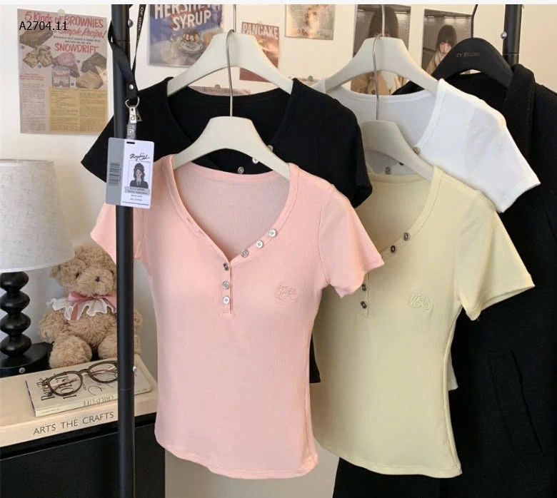 ÁO THUN CỘC TAY CHO NỮ-sỉ 90k