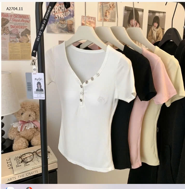 ÁO THUN CỘC TAY CHO NỮ-sỉ 90k