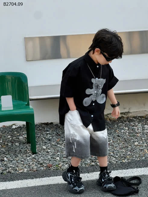 Áo sơ mi gấu -sỉ 150k