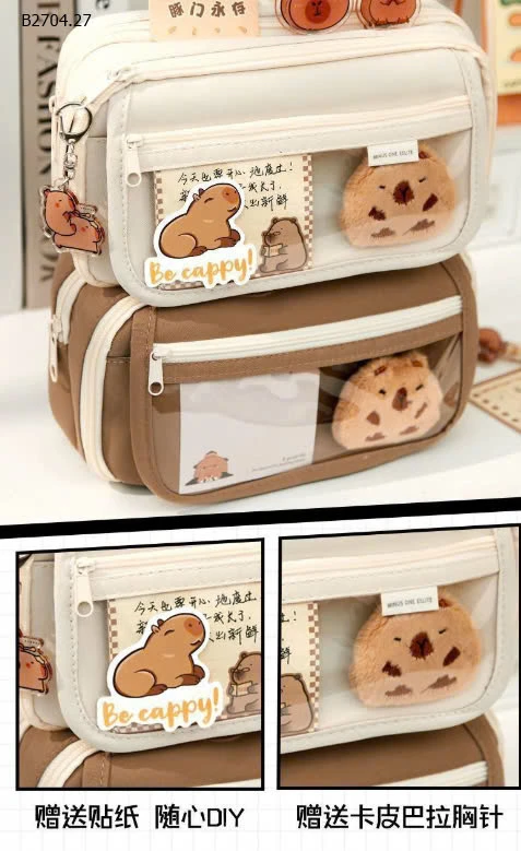 TÚI ĐỰNG BÚT CAPYBARA-sỉ 60k
