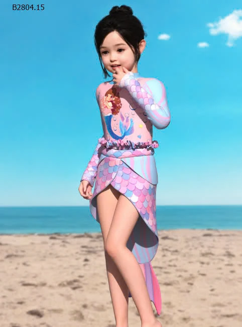 SET BỘ BƠI NÀNG TIÊN CÁ CHO BÉ GÁI-sỉ 193k