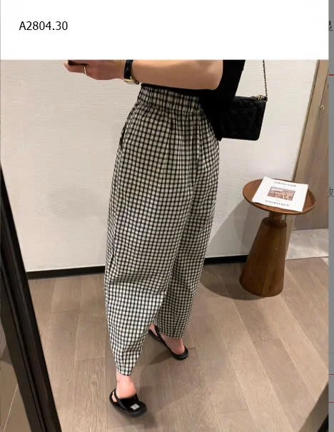 QUẦN DÁNG RỘNG KẺ CARO CHO NỮ-sỉ 144k