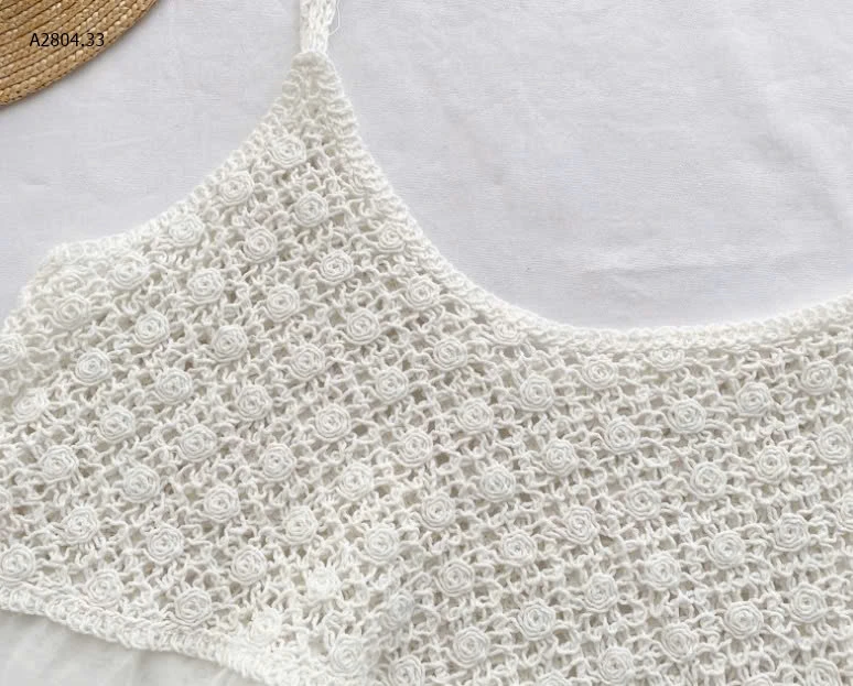 ÁO 2 DÂY REN DỆT KIM NỮ-sỉ 83k